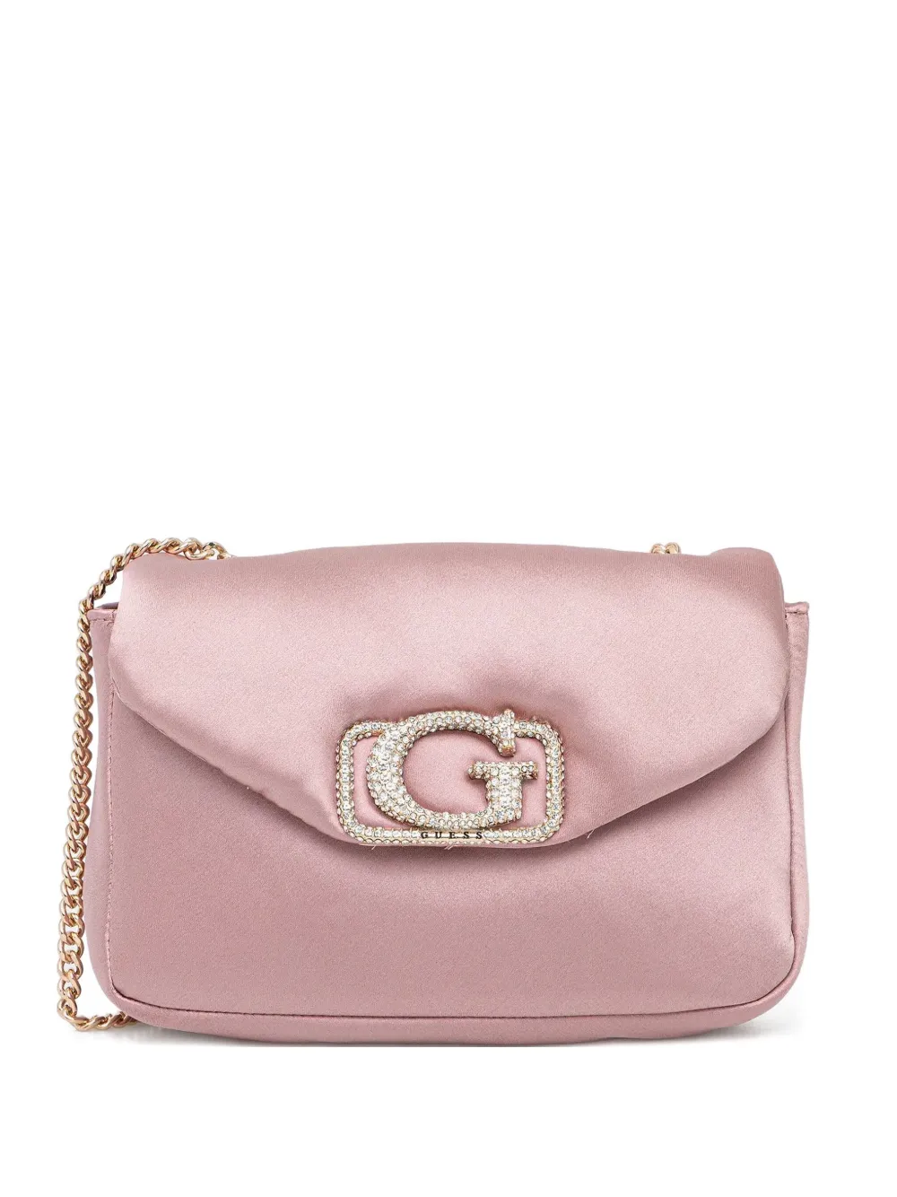GUESS USA mini embellished chain cross body bag | Pink | Image 1