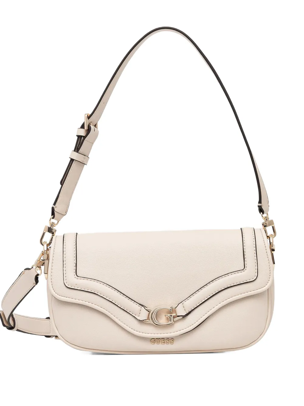 GUESS USA Dea logo-detail shoulder bag - Toni neutri