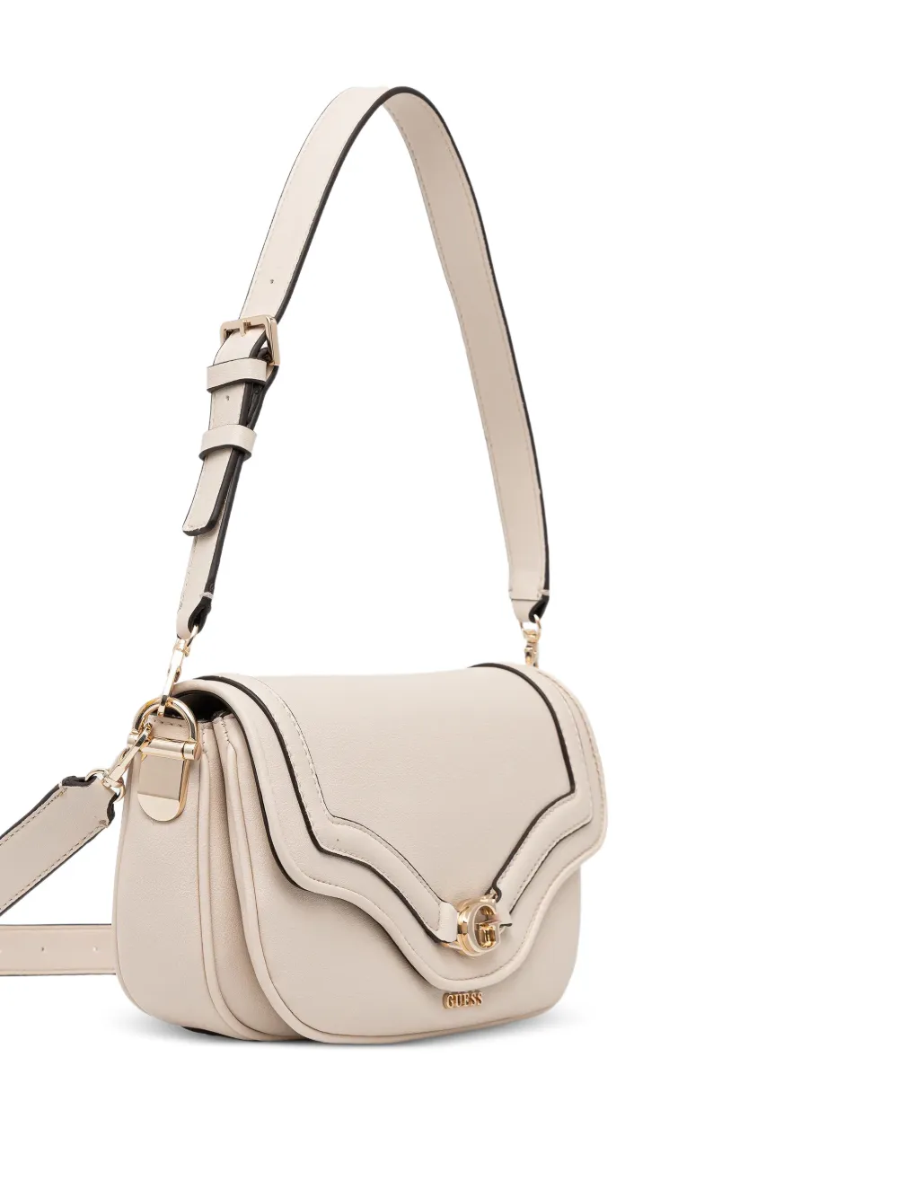 GUESS USA Dea logo-detail shoulder bag - Beige