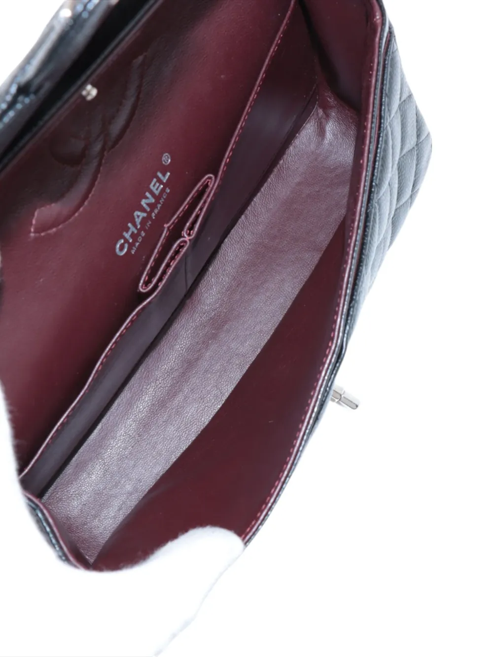 CHANEL Pre-owned 2012 Medium Classic Caviar Double Flap Shoulder Bag In Black