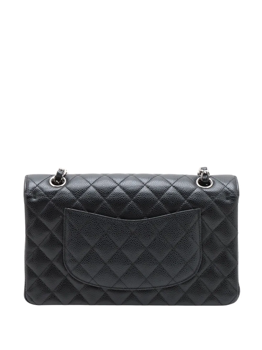CHANEL Pre-owned 2012 Medium Classic Caviar Double Flap Shoulder Bag In Black