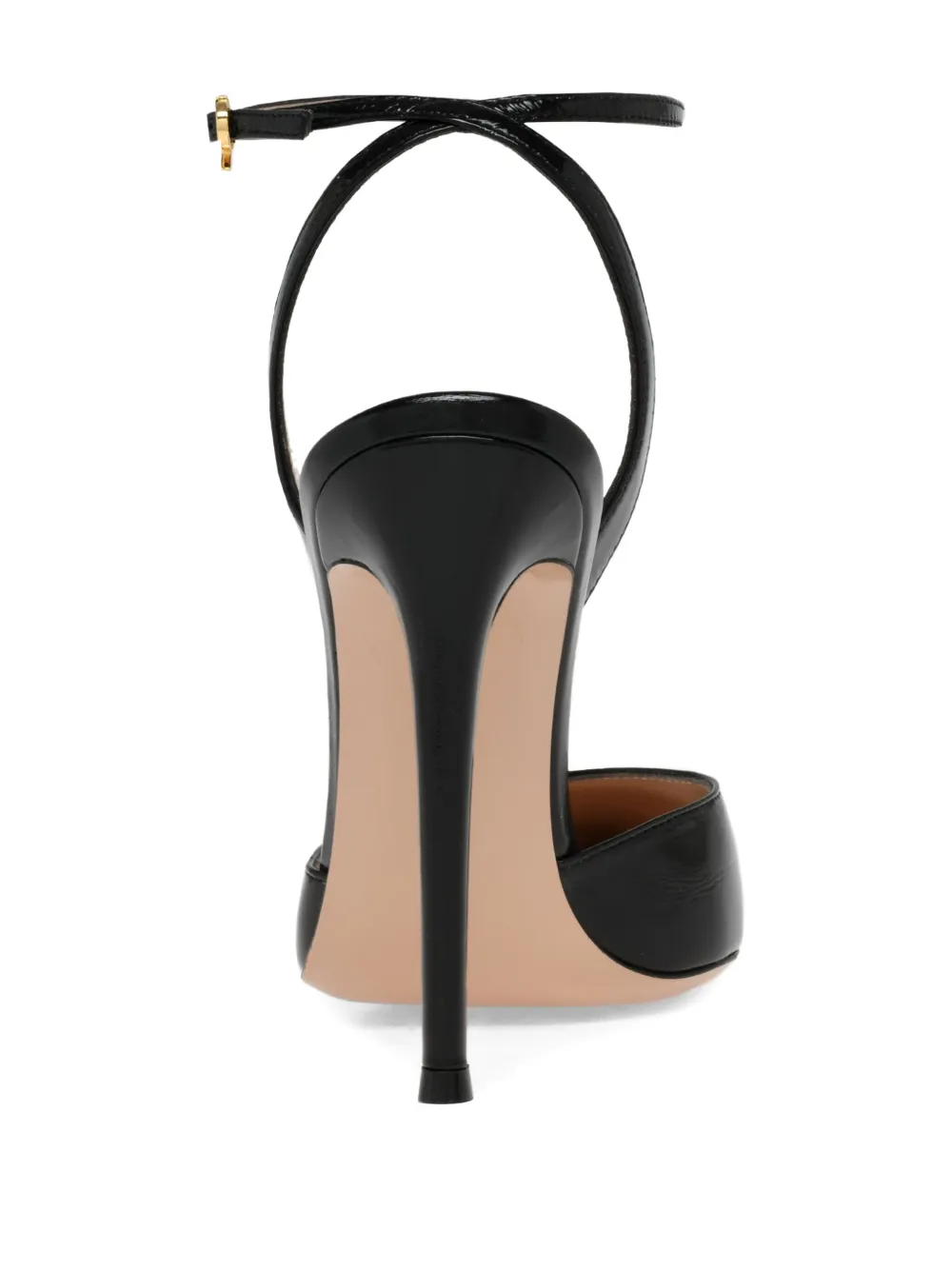 Gianvito Rossi 115 mm Cara pumps met enkelbandje en hak Zwart