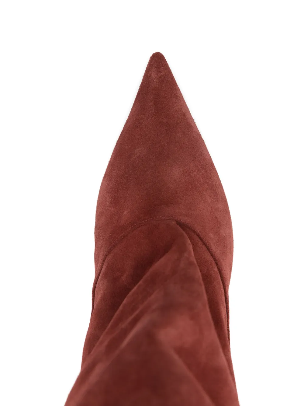 Paris Texas Ines Reverse Pointed Boots In Red