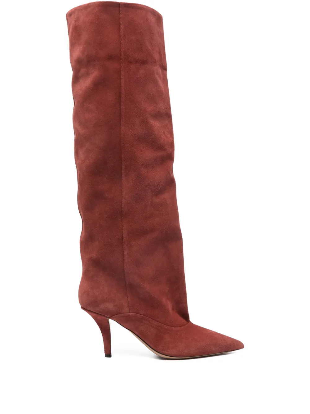 Paris Texas Ines Reverse Pointed Boots In Red