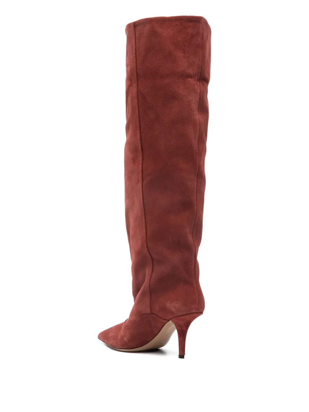 Paris Texas Ines Reverse Pointed Boots In Red