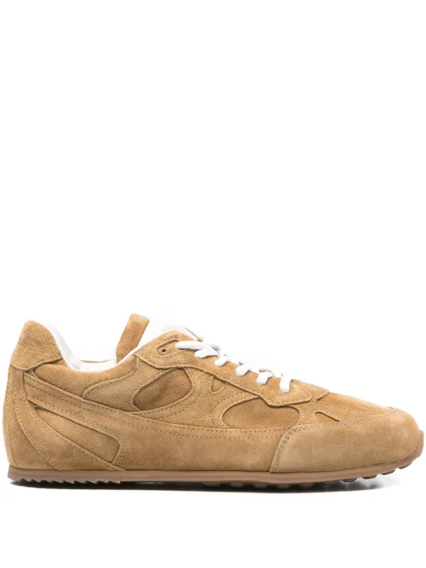 Officine Creative Panelled Away Trainers in Brown