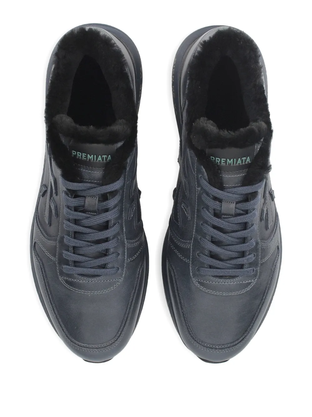 Premiata Mick sneakers met bont afwerking Blauw