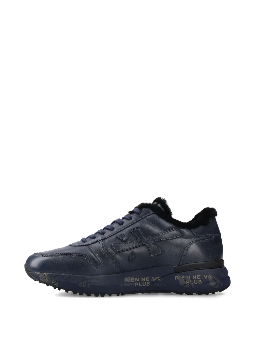 Premiata Mick sneakers met bont afwerking Blauw