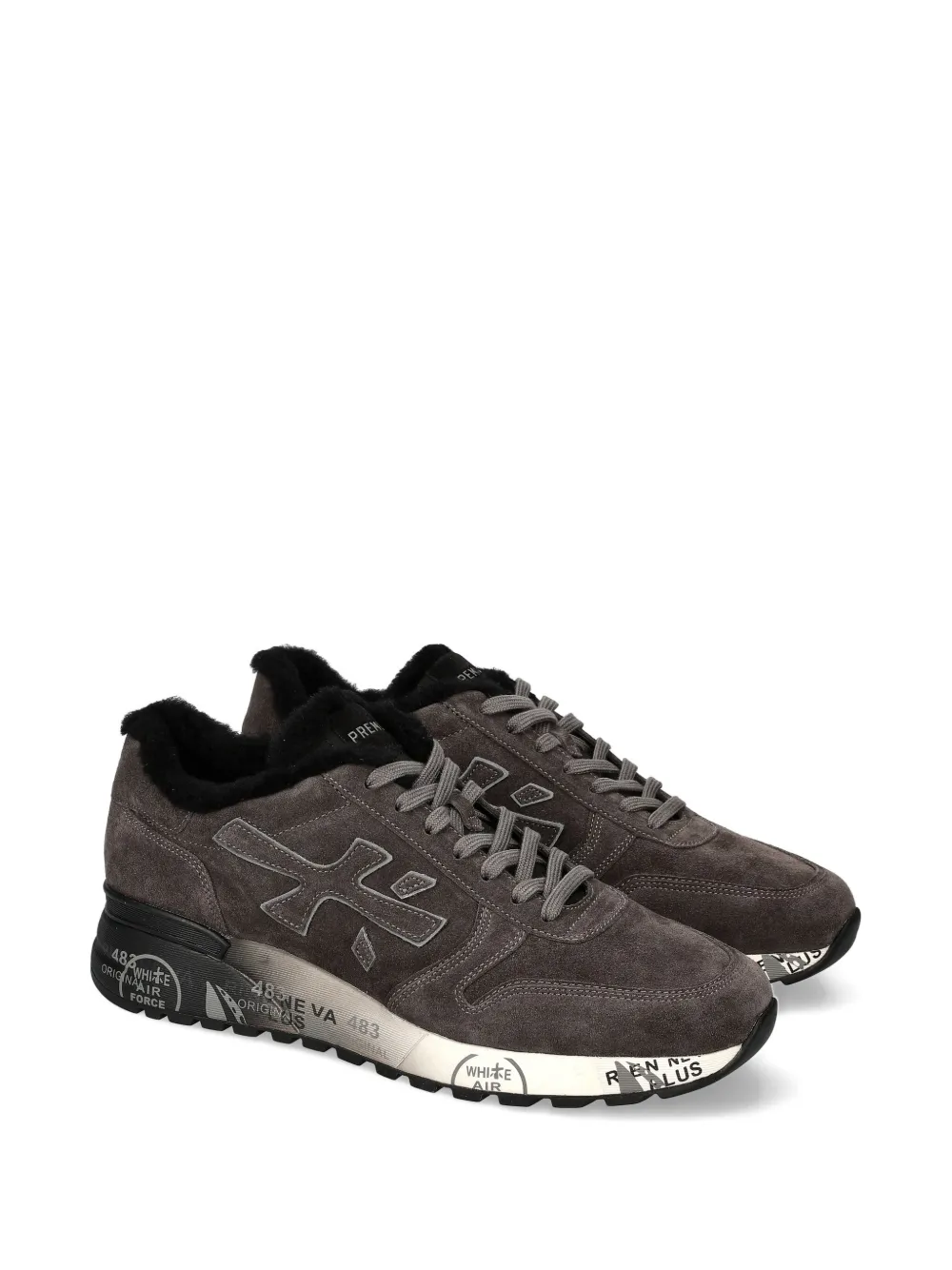 Premiata Mick sneakers met bont afwerking Grijs