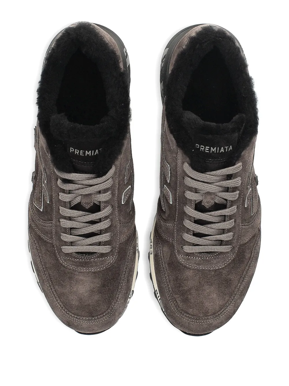 Premiata Mick sneakers met bont afwerking Grijs