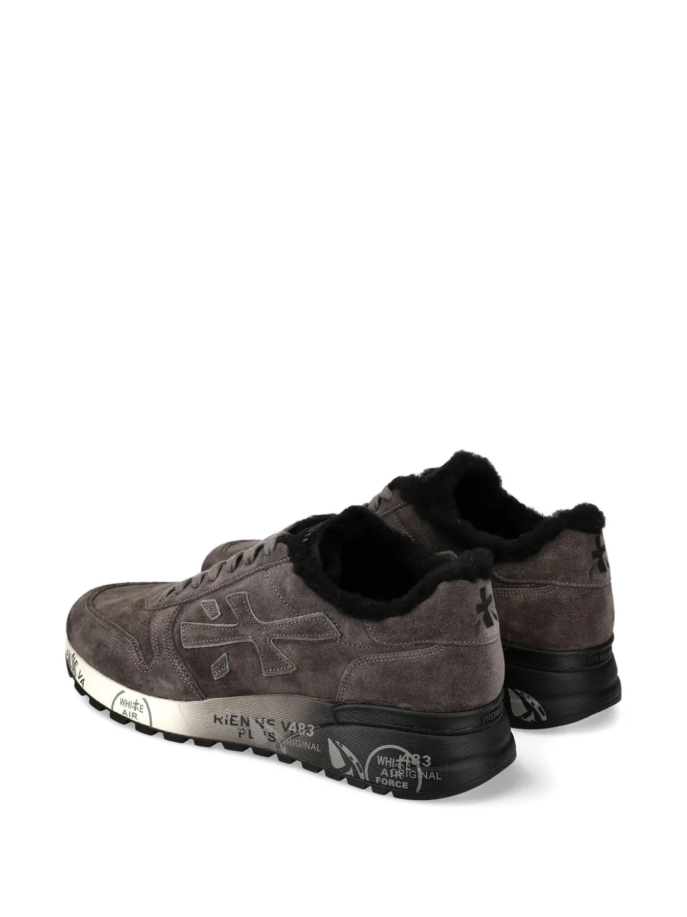 Premiata Mick sneakers met bont afwerking Grijs