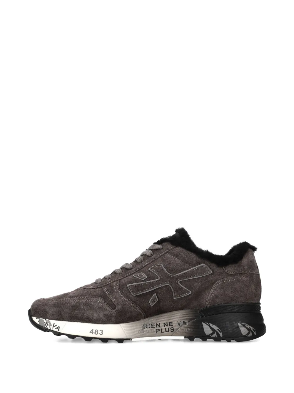 Premiata Mick sneakers met bont afwerking Grijs