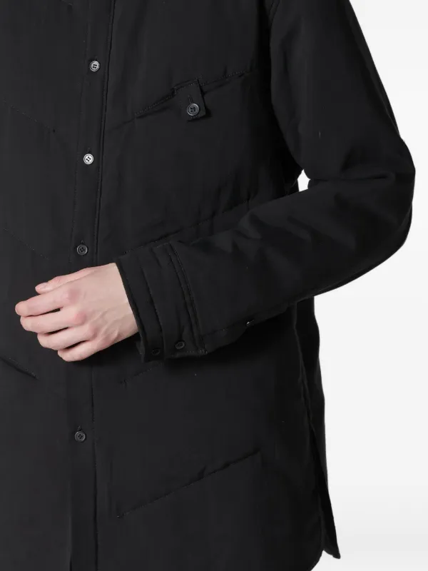Yohji Yamamoto コーデュロイカラー シャツジャケット | ブラック