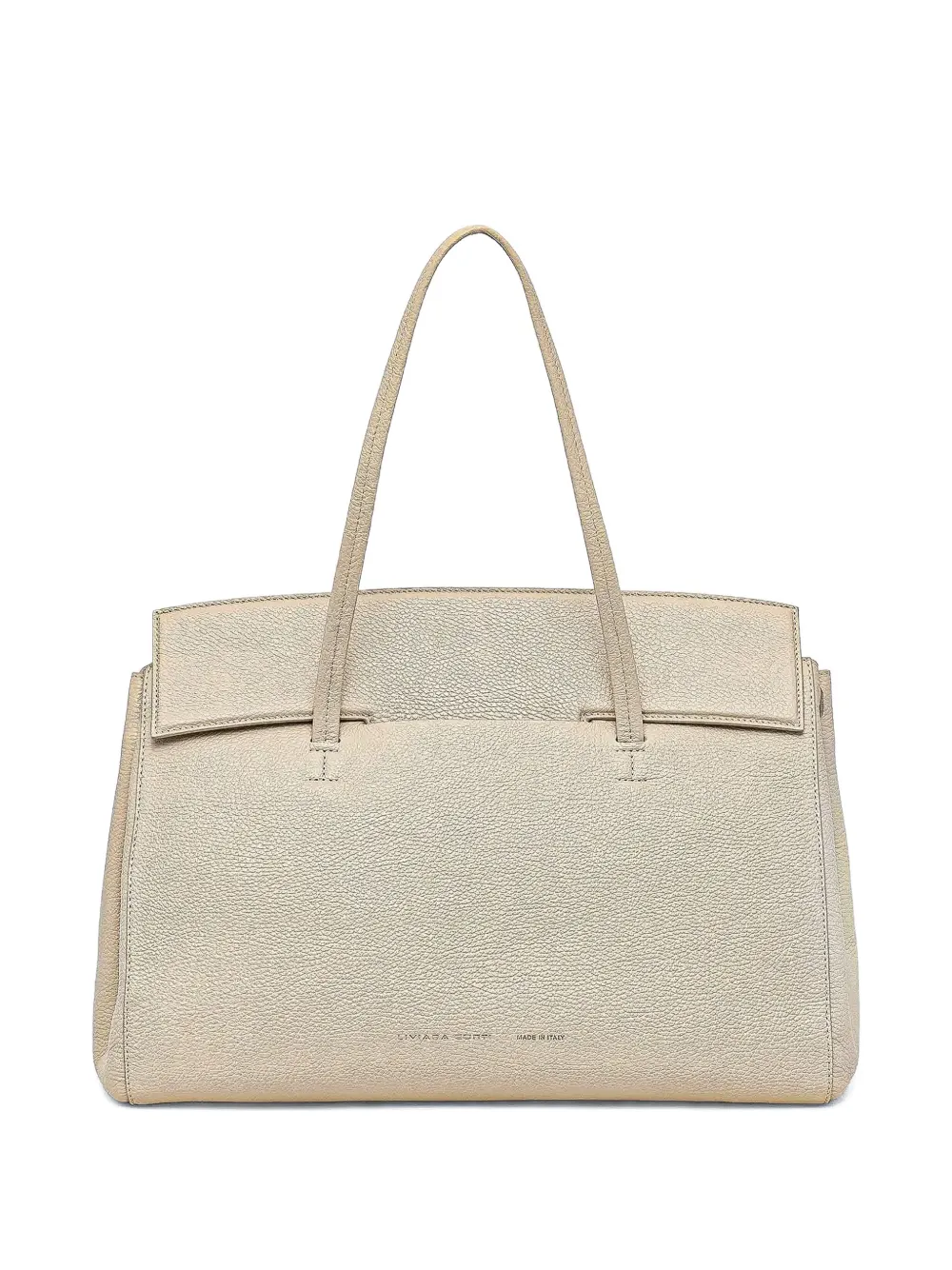 Liviana Conti Leather Tote Bag In Neutral