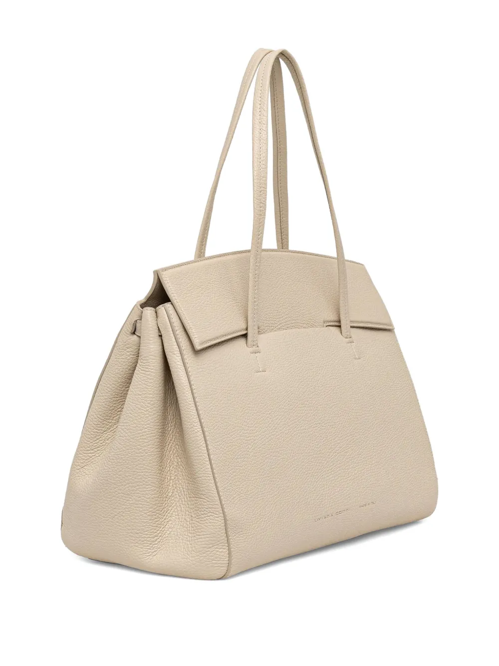 Liviana Conti leather tote bag - Beige