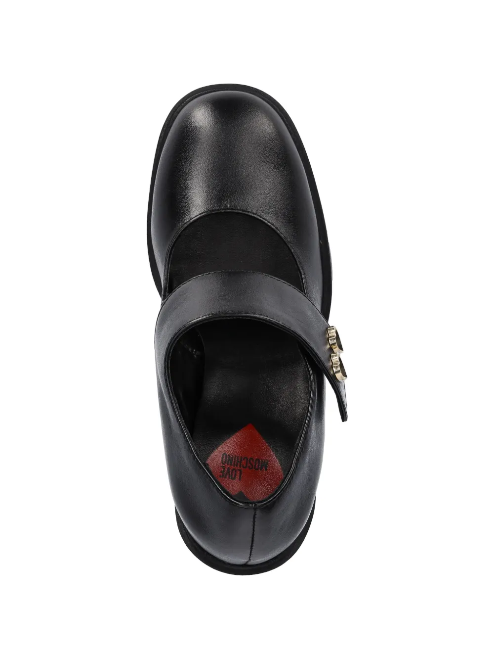Love Moschino heart-detail heeled pumps Zwart
