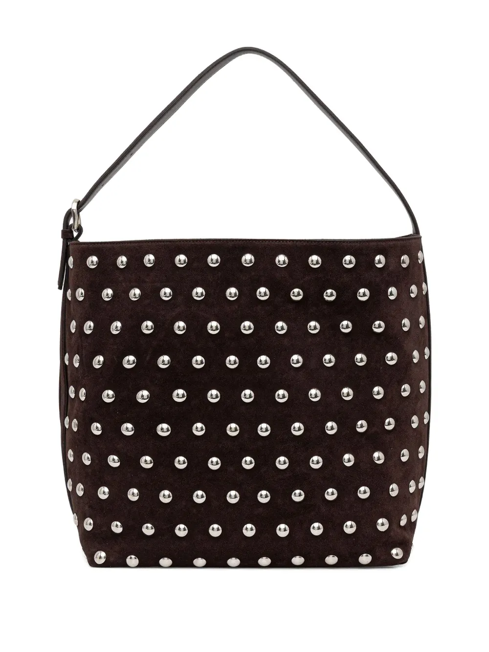 Liviana Conti studded-embellishment shoulder bag - Bruin