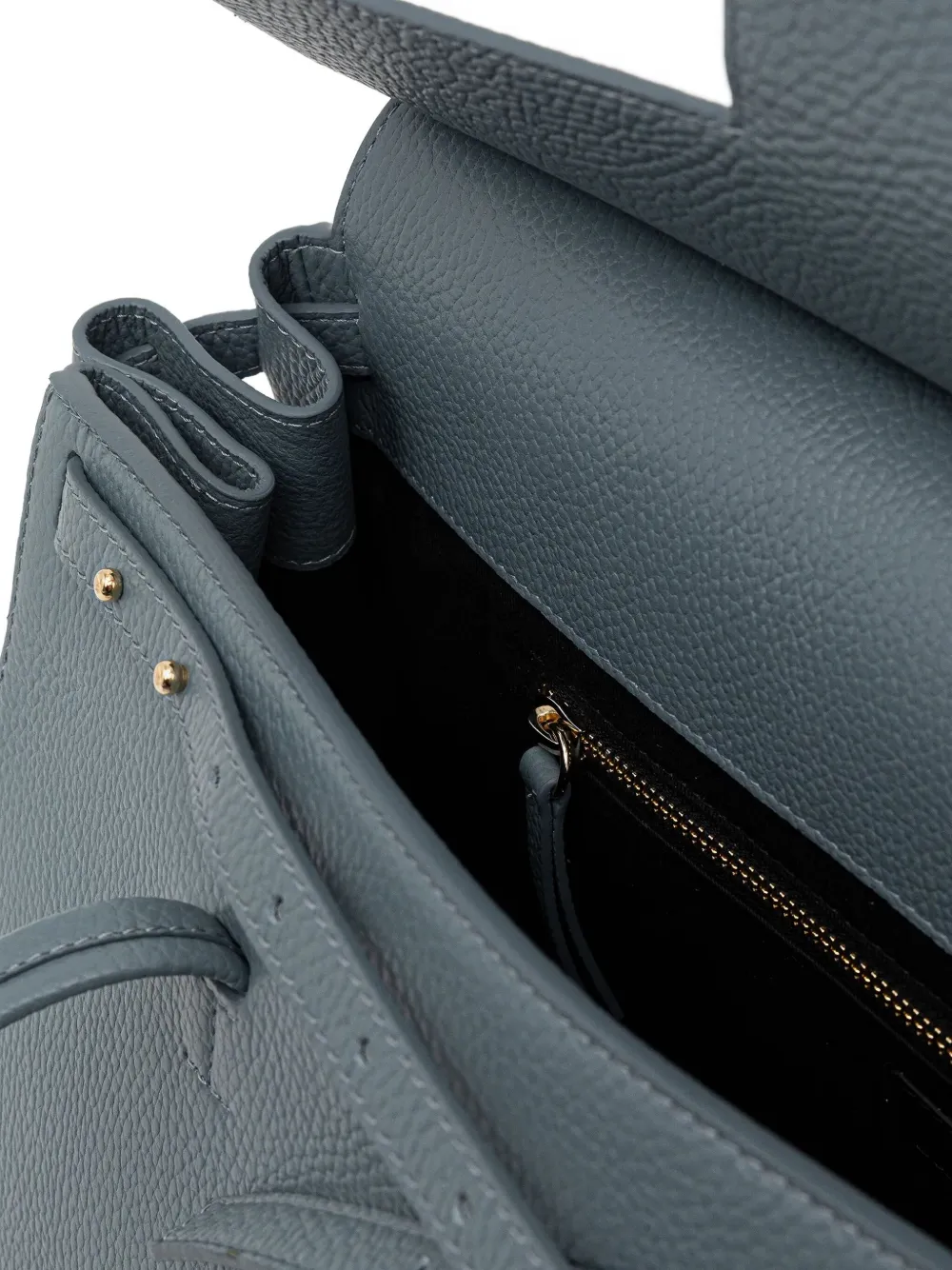 Liviana Conti Leather Tote Bag In Blue