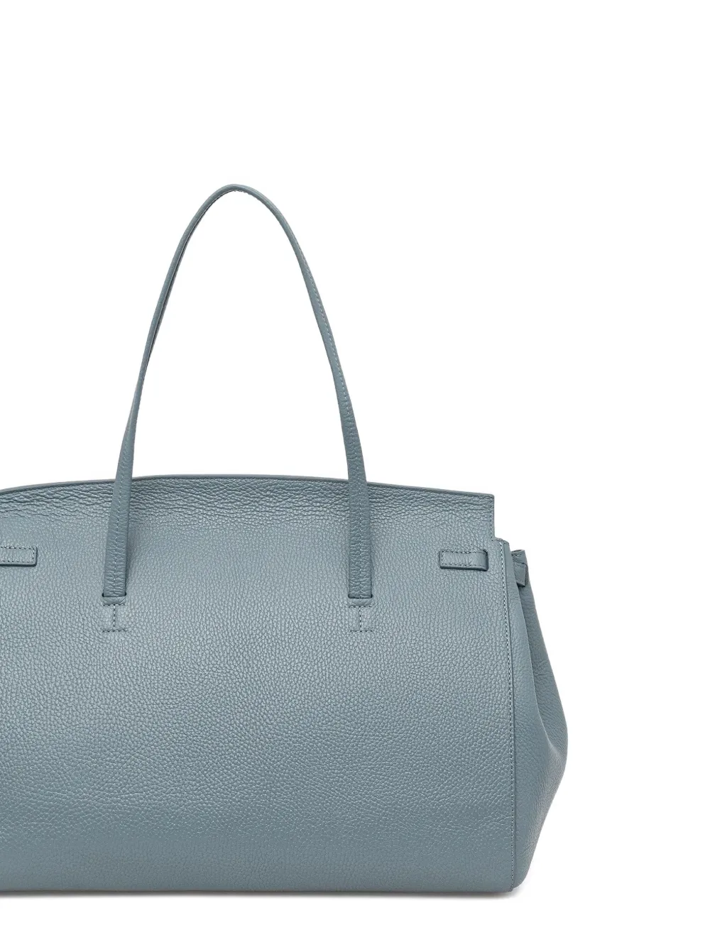 Liviana Conti Leather Tote Bag In Blue