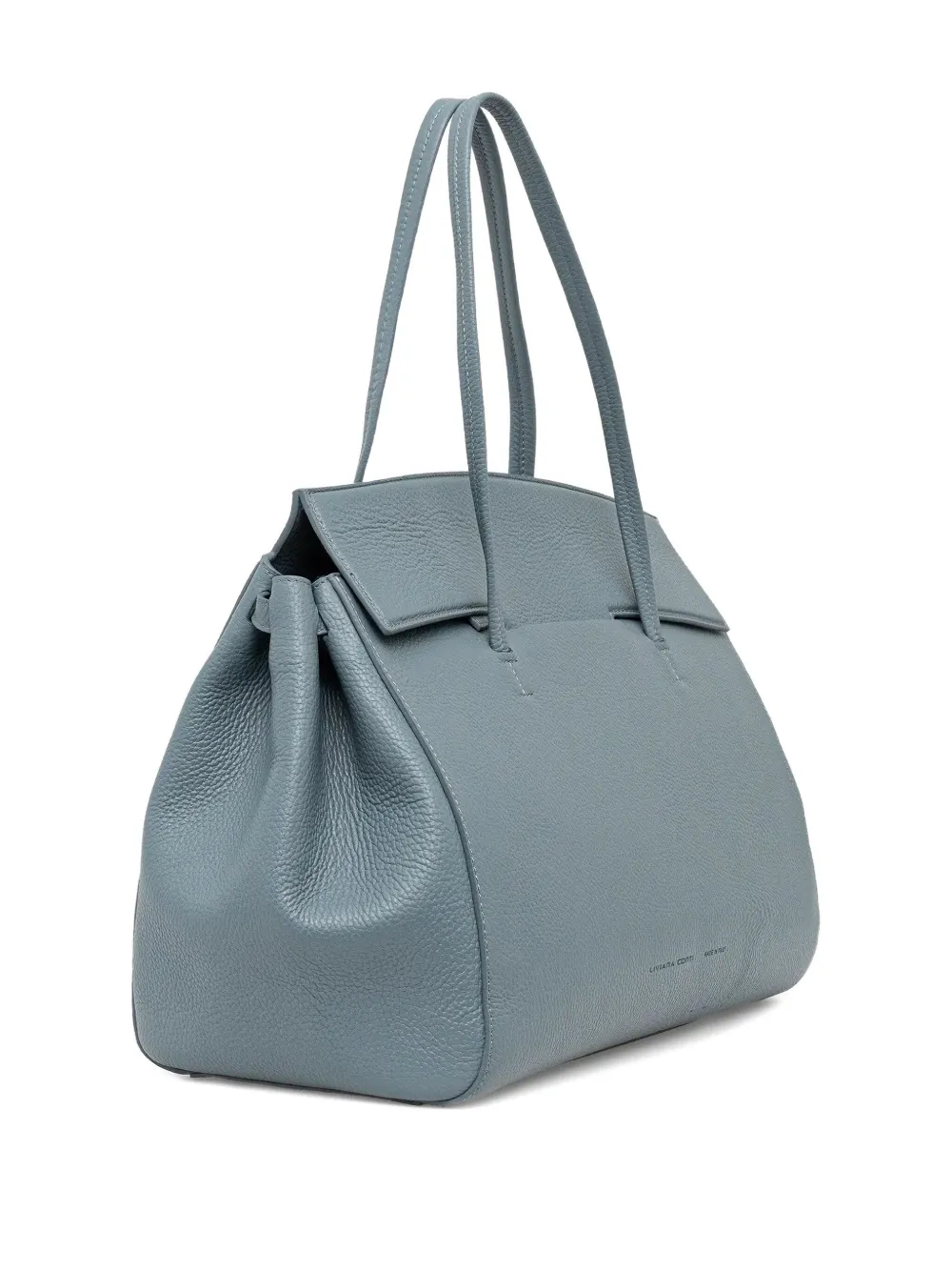Liviana Conti leather tote bag - Blauw