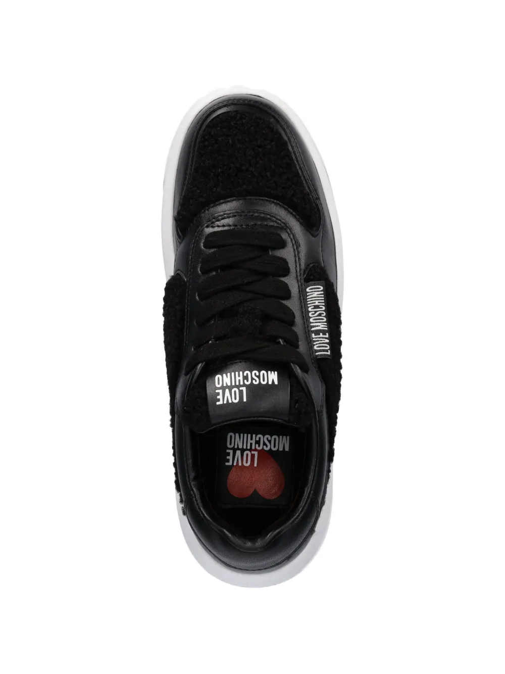 Love Moschino logo-detail platform sneakers Zwart