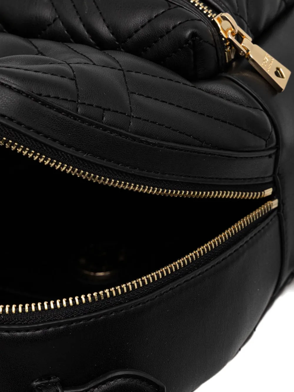 Love Moschino Logo-patch Backpack In Black