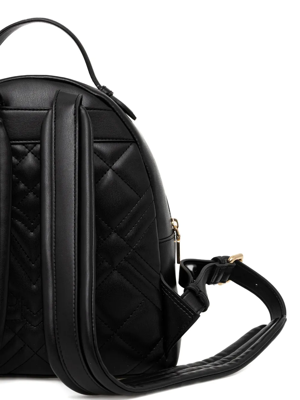 Love Moschino Logo-patch Backpack In Black