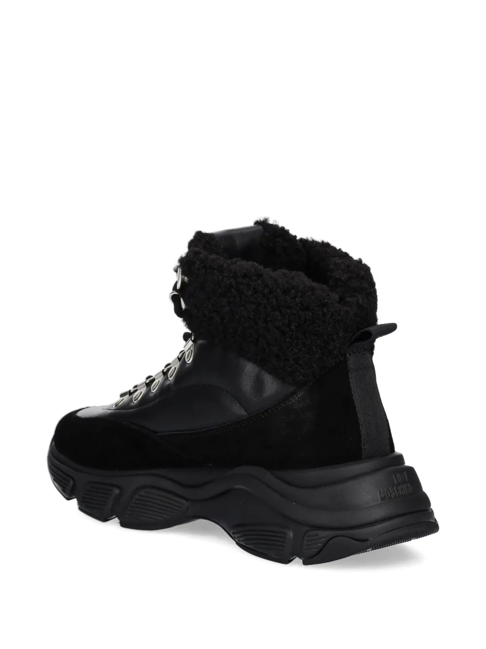 Love Moschino logo-detail boots Zwart