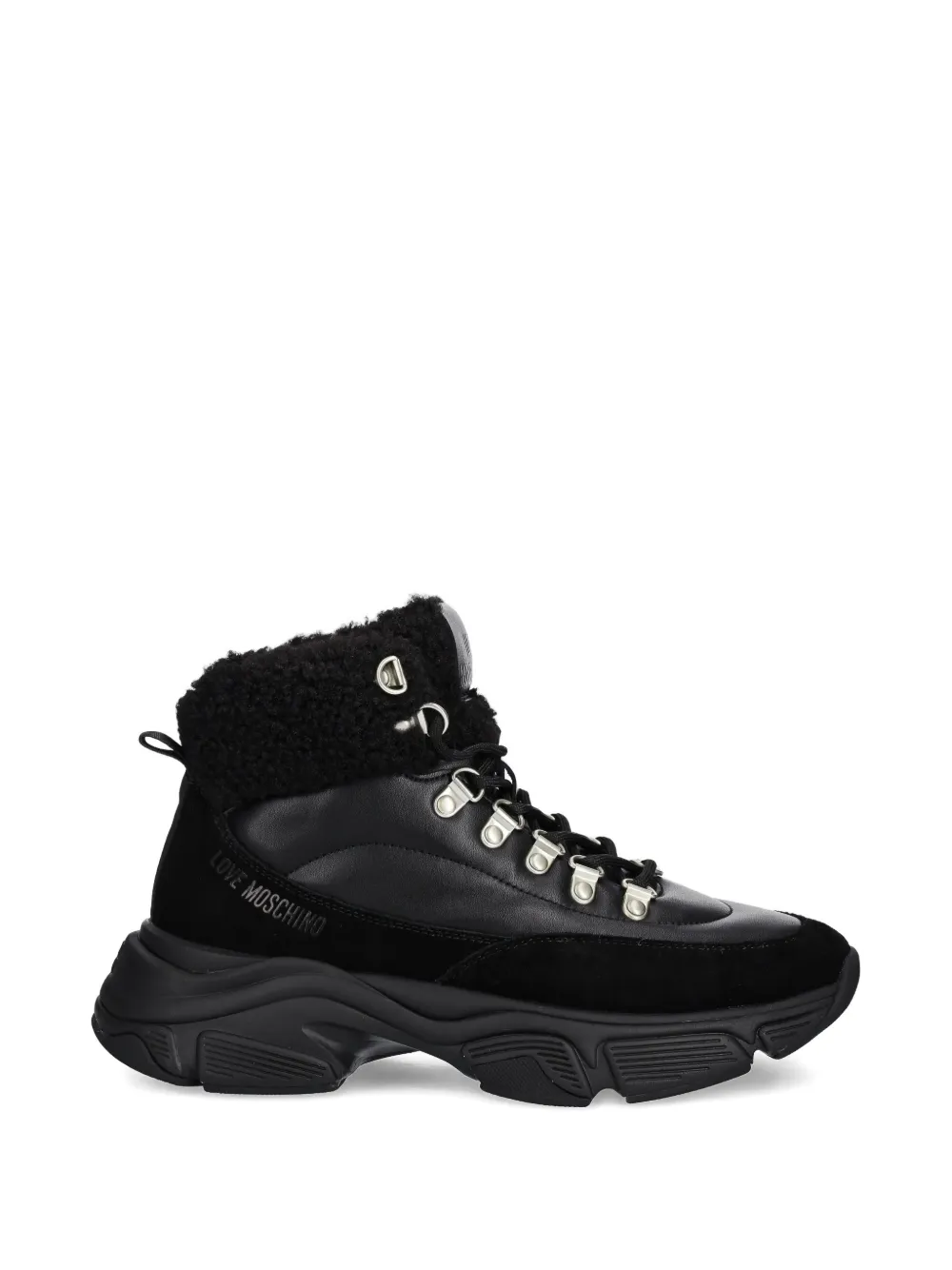 Love Moschino logo-detail boots Zwart