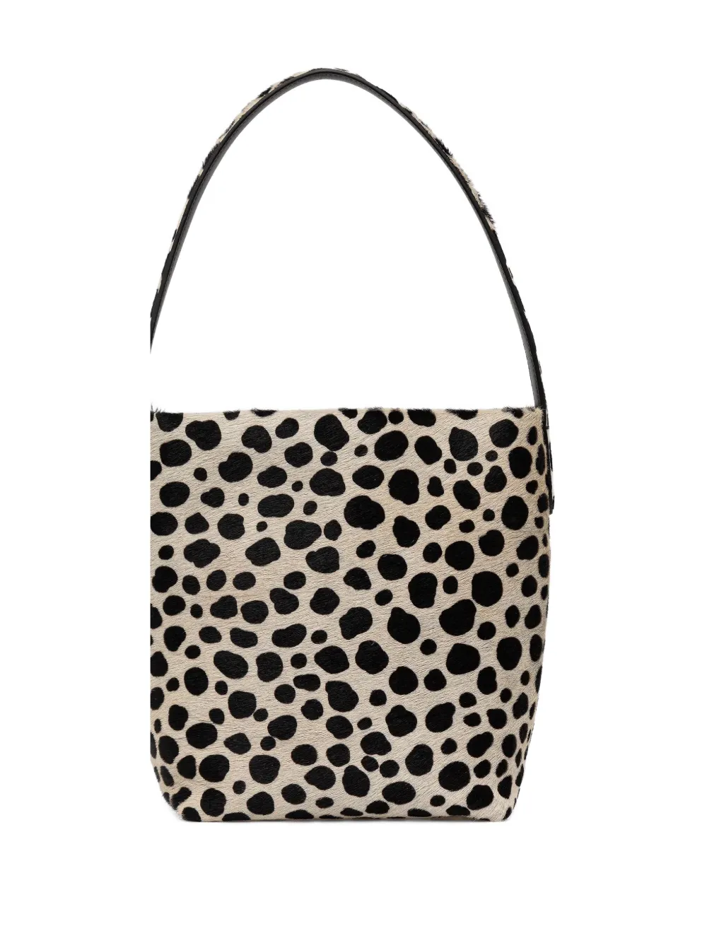 Liviana Conti dalmatian print handle shoulder bag - Beige