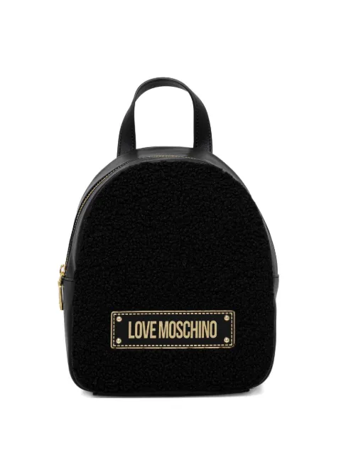Love Moschino logo-plaque backpack