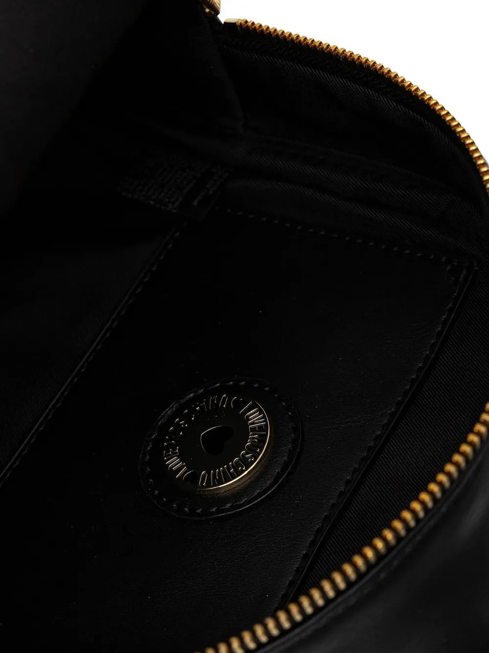 Love Moschino Logo-plaque Backpack In Black