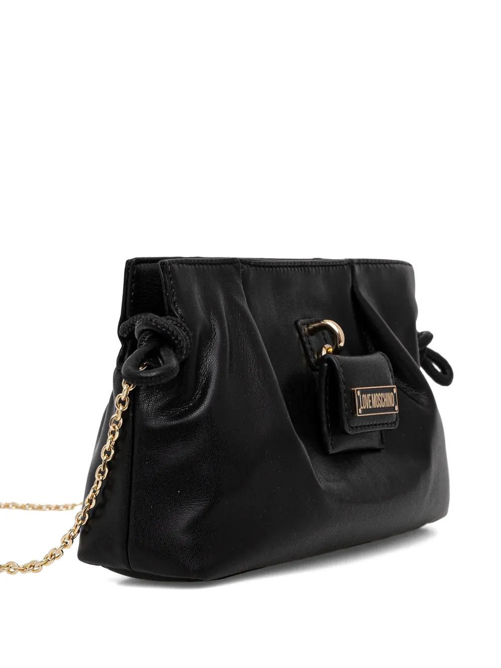 Love Moschino Schoudertas met logo Zwart