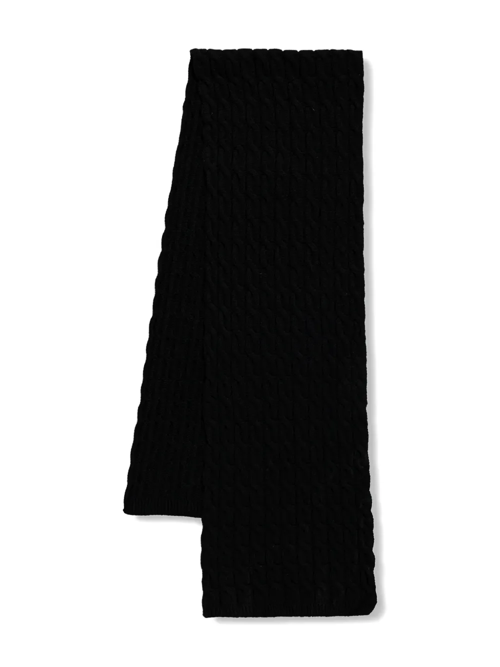 Liviana Conti Cable-knit Scarf In Black