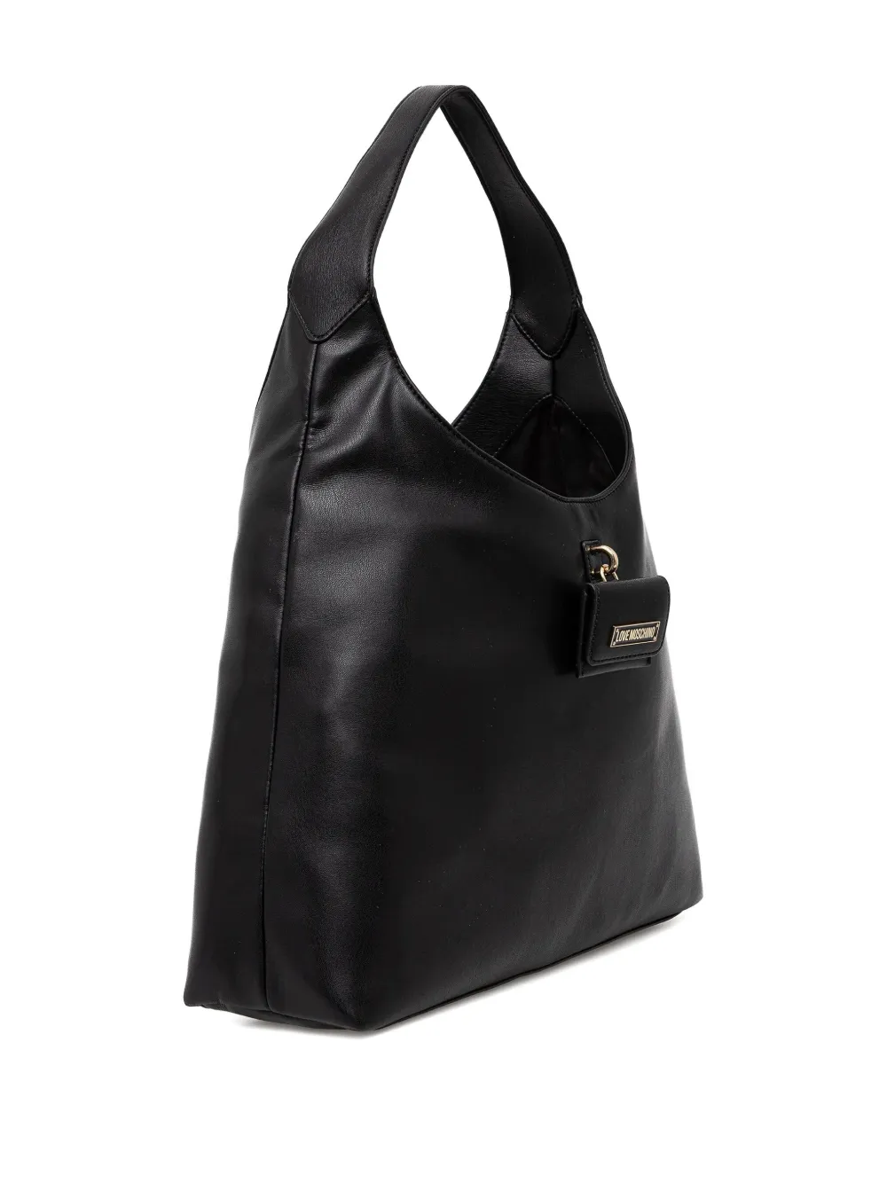 Love Moschino Logo-plaque Tote Bag In Black