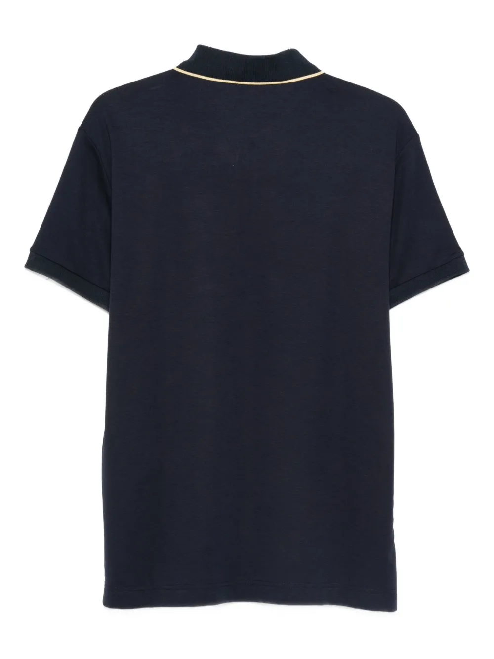 Ea7 Emporio Armani zip detail polo shirt - Blauw