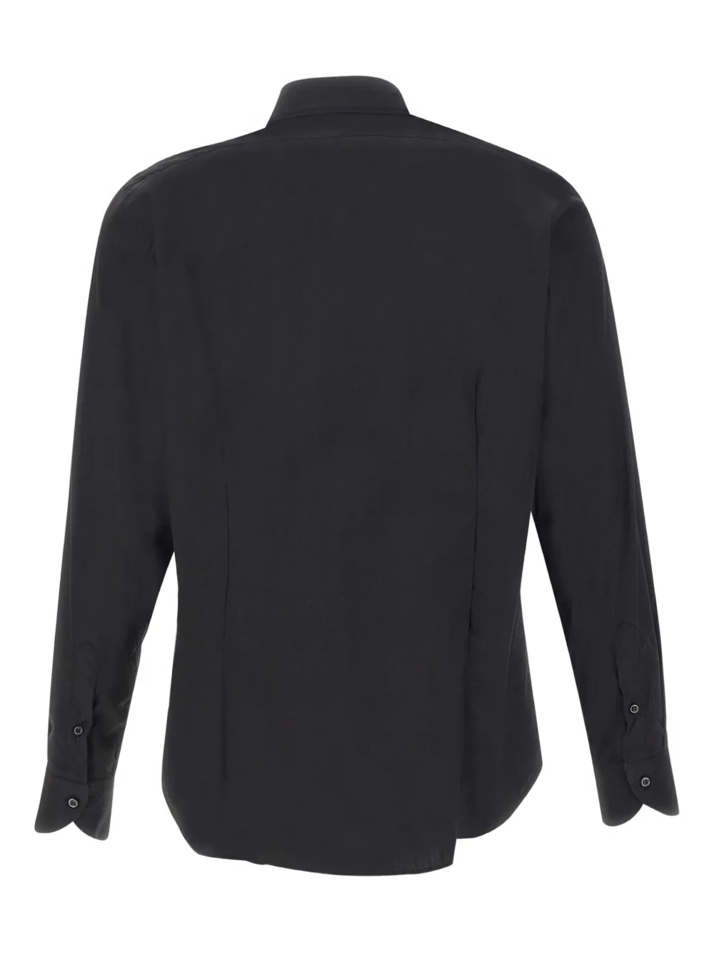 Marchesani long-sleeve button shirt - Zwart
