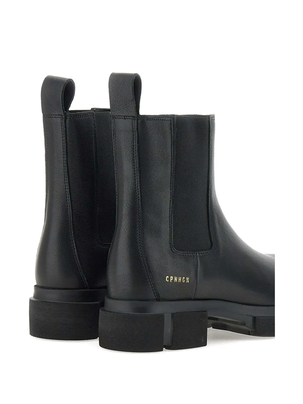 Copenhagen Studios Elasticated-panels Lug-sole Boots In Black