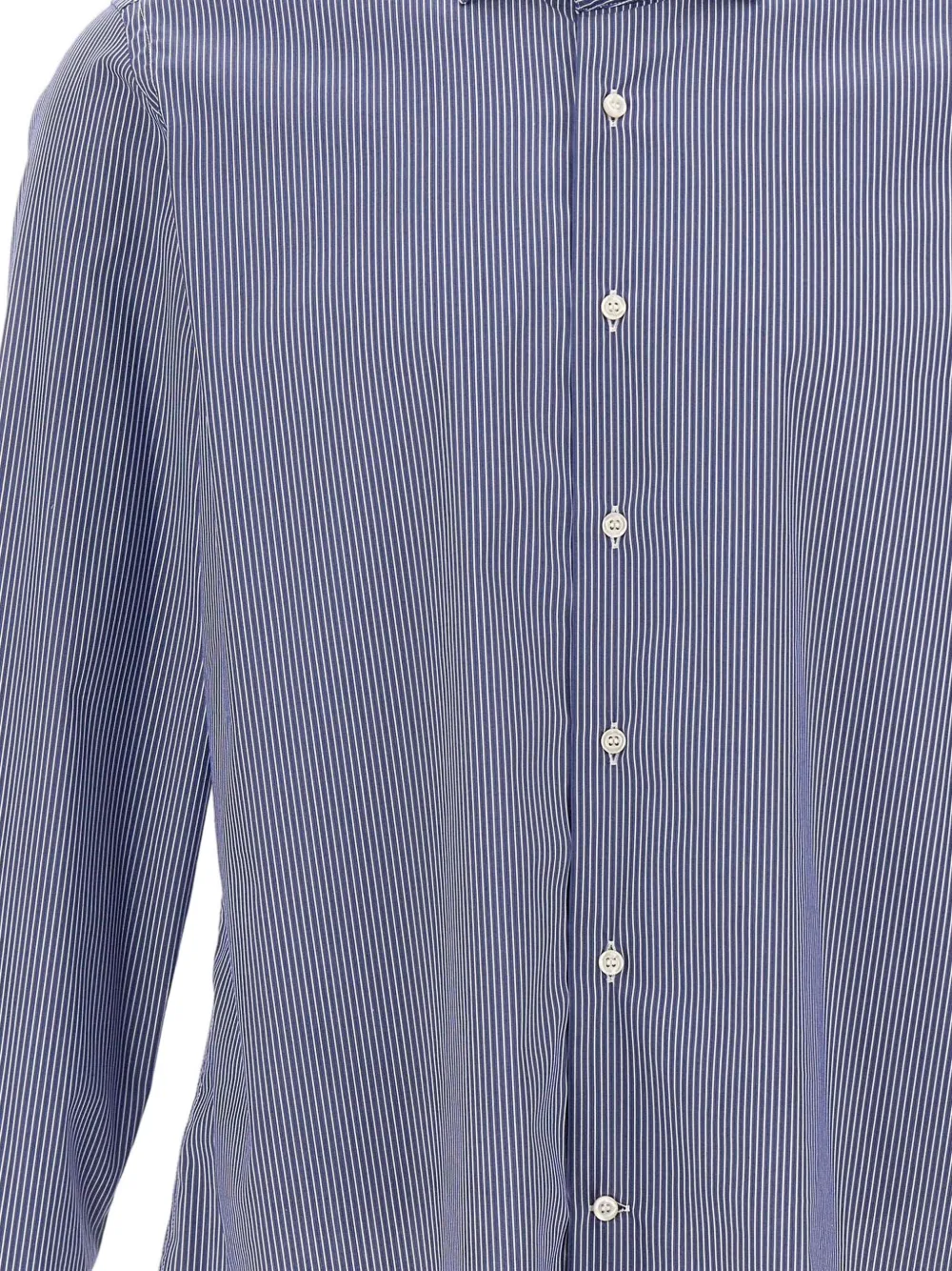 Marchesani Striped Buttoned Shirt In Blue