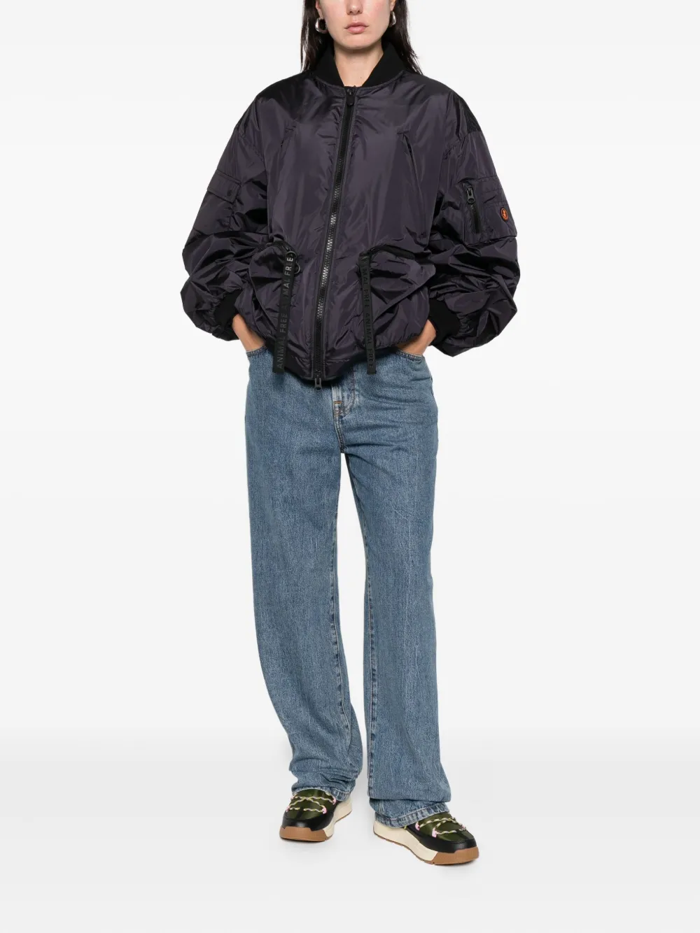 Save The Duck Zip Pockets Jacket In Black