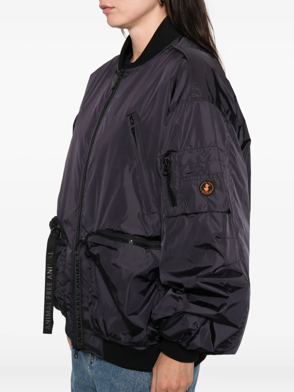 Save The Duck Zip Pockets Jacket In Black