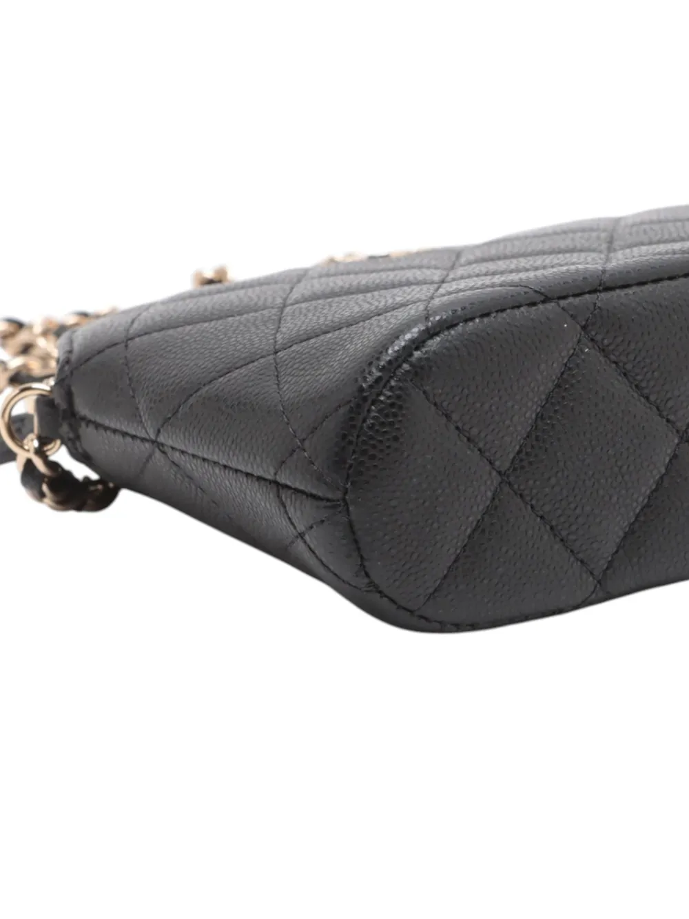 CHANEL Pre-Owned 2021-2025 Mini CC Quilted Caviar Clutch On Chain crossbody bag | Pre-Owned | Image 2