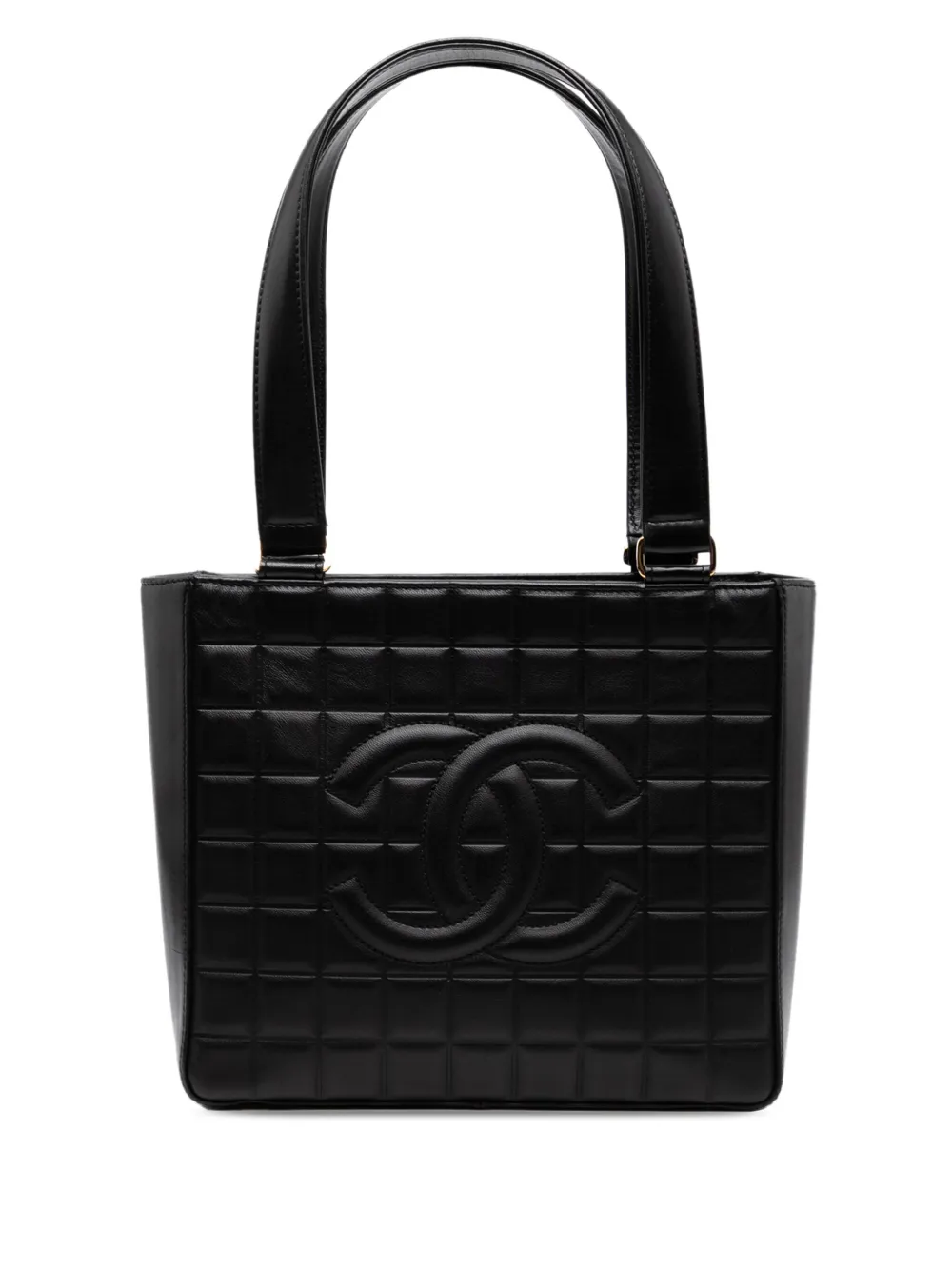 CHANEL Pre-Owned 2003-2004 Chocolate Bar Lambskin shoulder bag | Black | Image 1