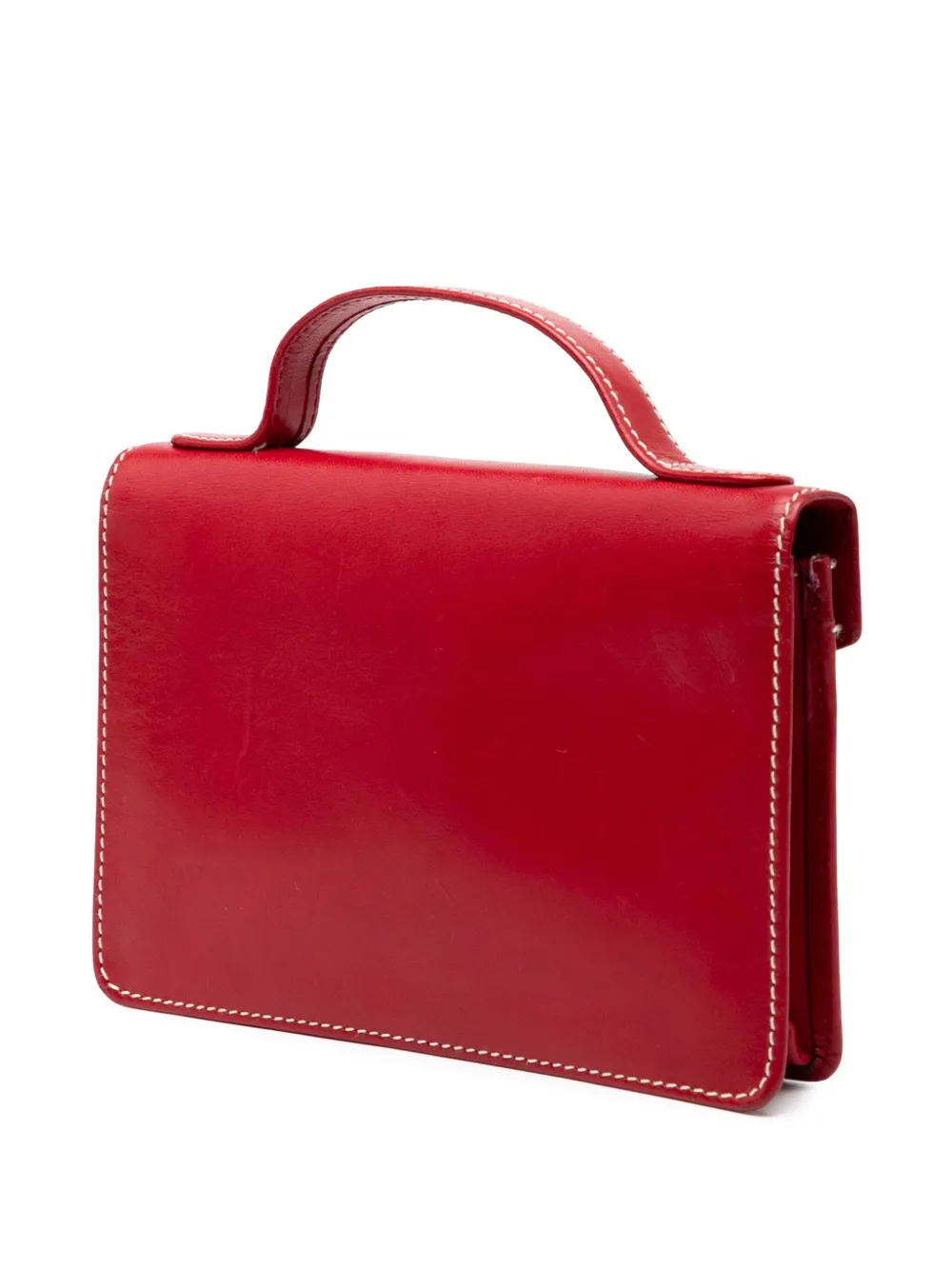 DIOR Pre-owned 1990-2010 Leather Handbag In Red