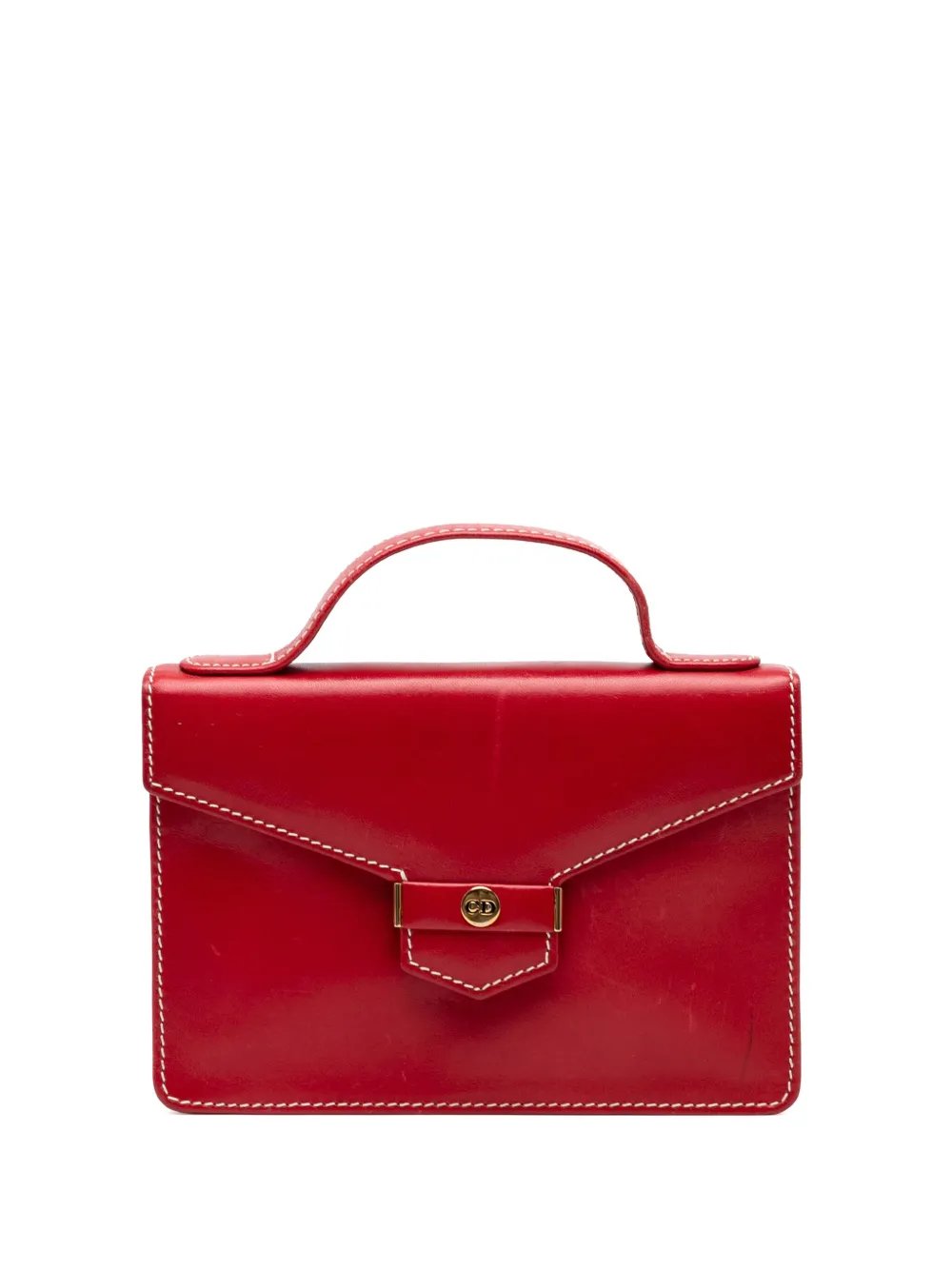 DIOR Pre-owned 1990-2010 Leather Handbag In Red