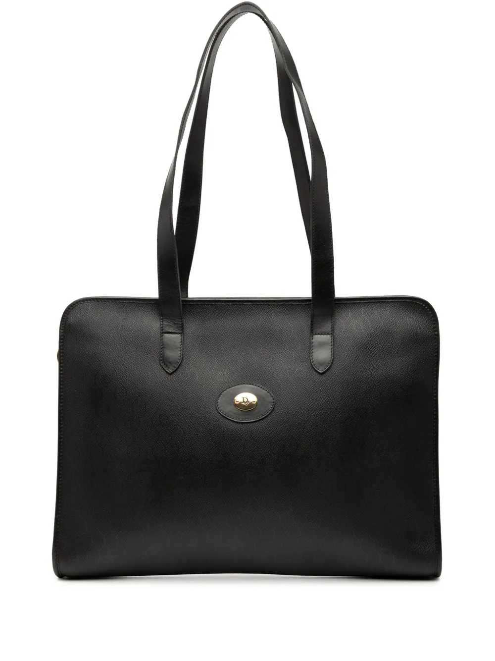 Christian Dior Pre-Owned 20th Century Honeycomb Coated Canvas tote bag | Black | Image 1