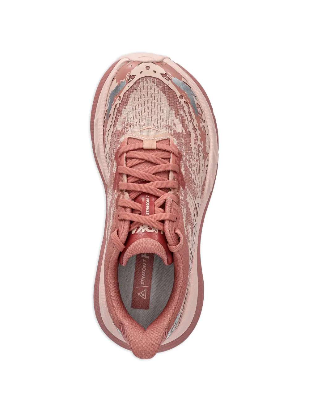 HOKA Stinson 7 sneakers met print Roze
