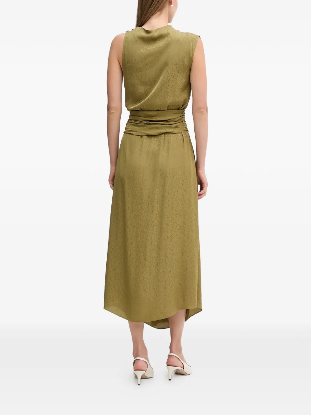  Hoss Intropia Tie-waist Sleeveless Midi Dress - Green 