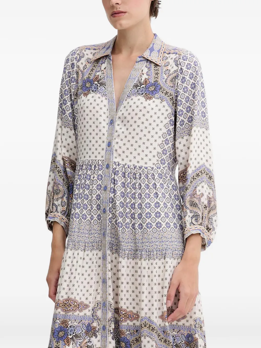 Hale Bob Zora maxi-jurk met bloemenprint Blauw