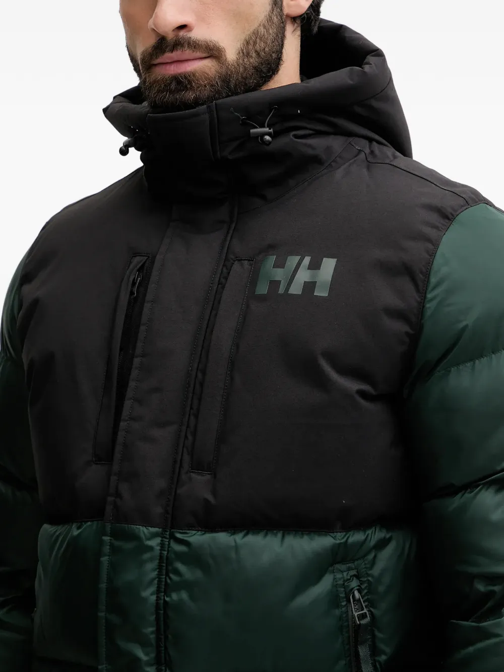 Helly Hansen Donsjack met capuchon Groen